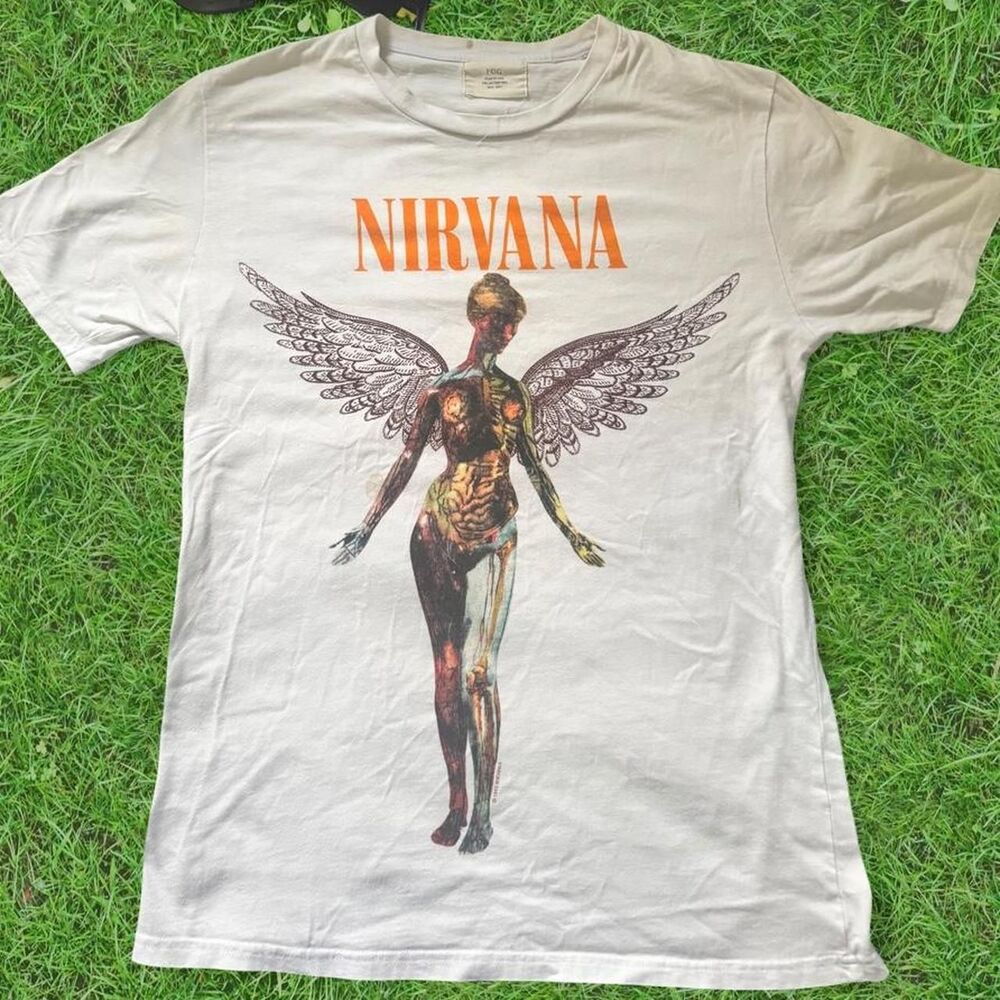 Fear-of-god Men's White and Cream T-shirt